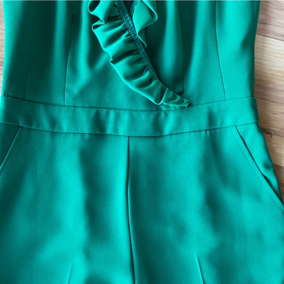 Trina Turk Green Ruffled Jumpsuit - Picture 10 of 12